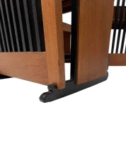 Four Art Deco Modernist High Back Dining Chairs by Architect Caspers, 1920s